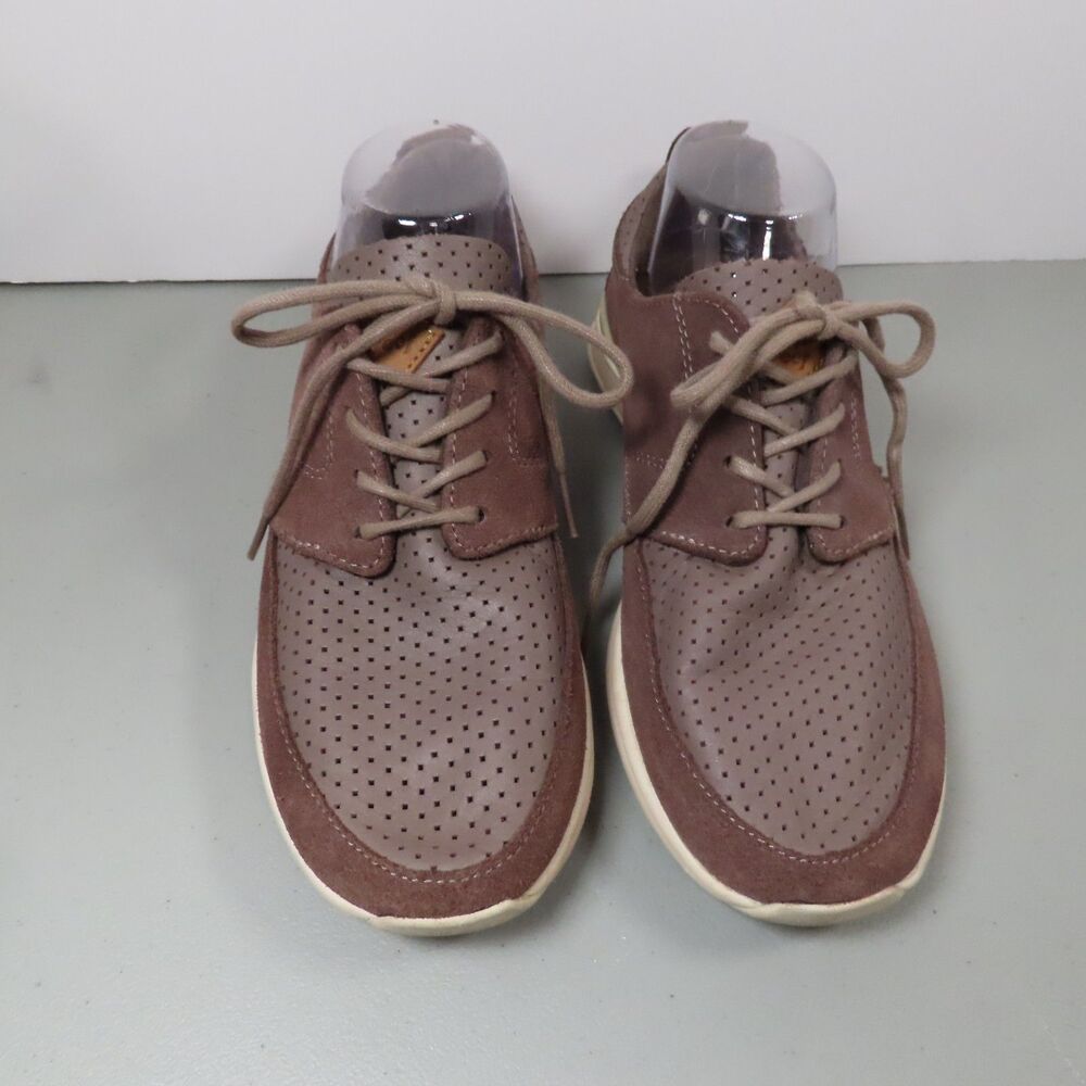 Reef Rover Low LX Womens Size 9 Brown Perforated Leather Suede Sneaker